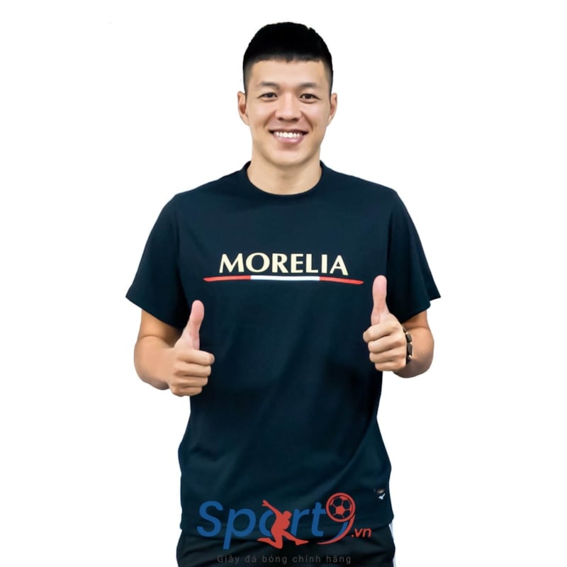 MIZUNO ÁO T-SHIRT MORELIA ĐEN